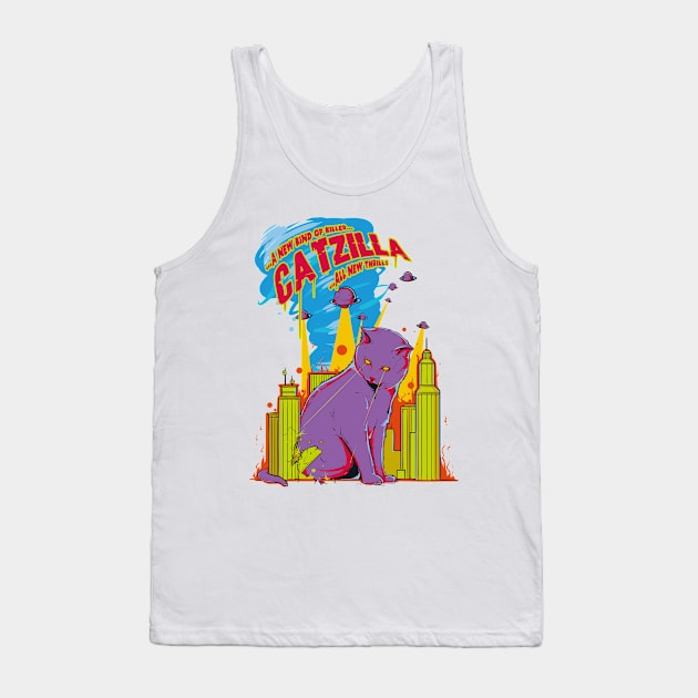 Big Cat Destroy The Country Tank Top by EDSERVICES